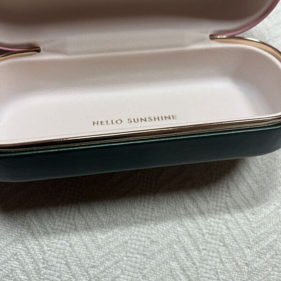 Kate Spade New York Pink Sunglasses Case Green Bottom - Picture 5 of 5